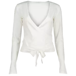 Wrap sports cardigan