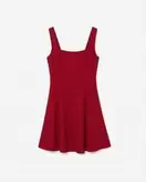 Vestido tirantes corto lino