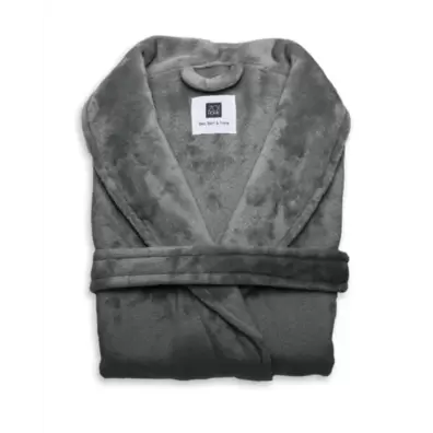 Zo! Home Cara Badjas Dark Grey - Maat S