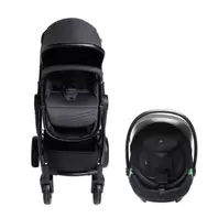 Poussette trio combiné Sienna + siège-auto i-Prim gris chiné