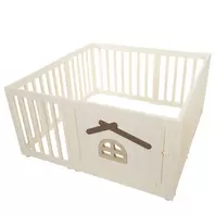 Parc modulable Joy en plastique blanc