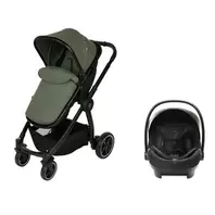 Poussette trio combiné Sienna + siège-auto i-Prim kaki/noir