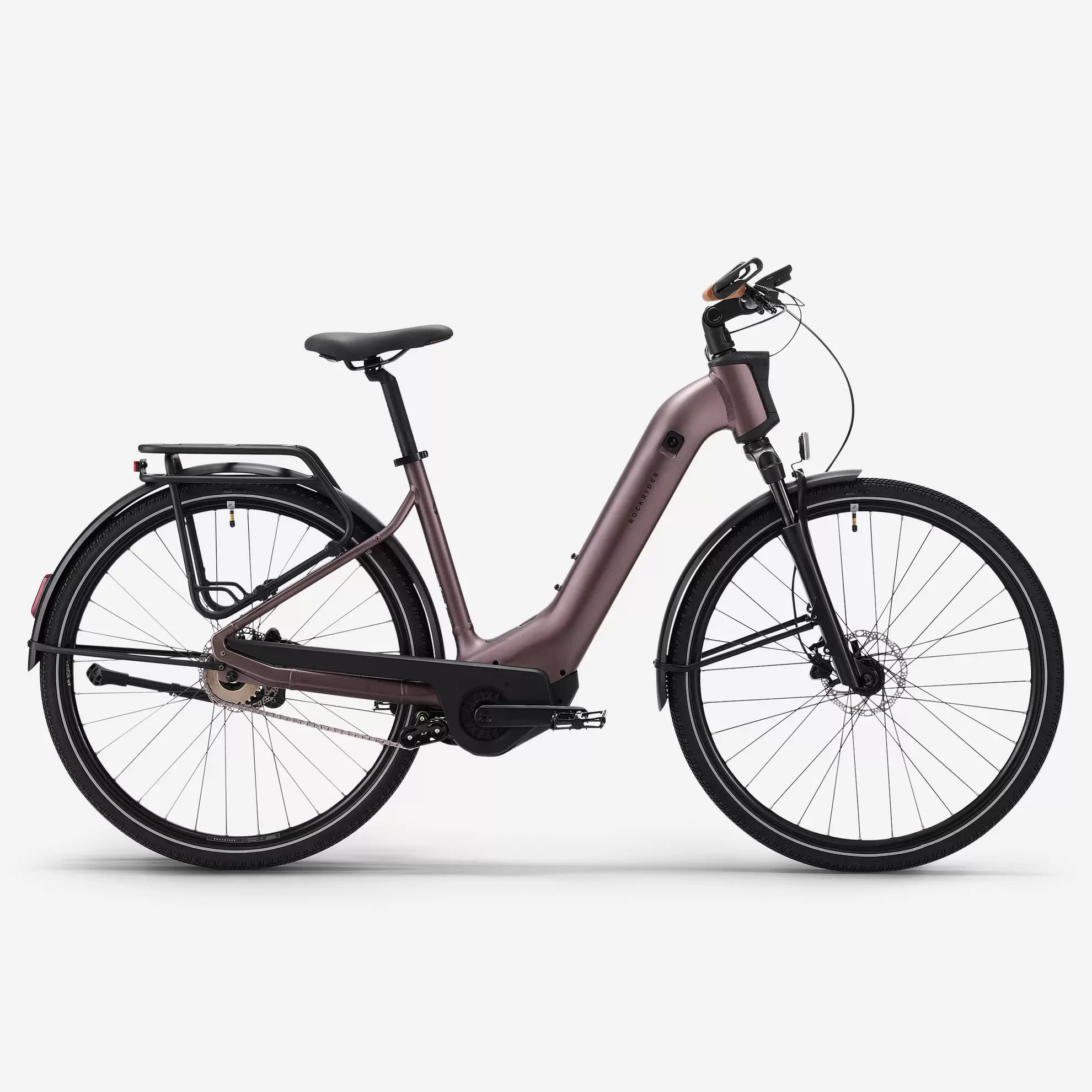 Elektrische hybridefiets automatische versnelling Owuru laag frame e-actv 900