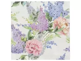 Serviettes bouquet de printemps 33 x 33 cm 16 pièces