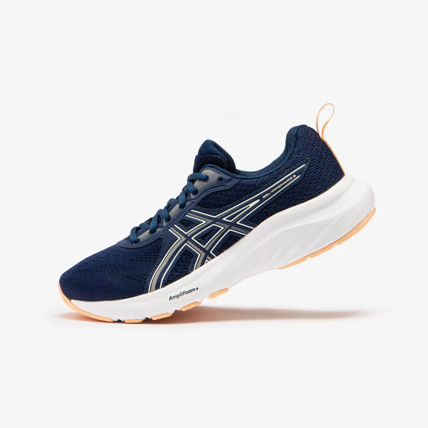 Hardloopschoenen voor dames Gel-Windhawk marineblauw abrikoos