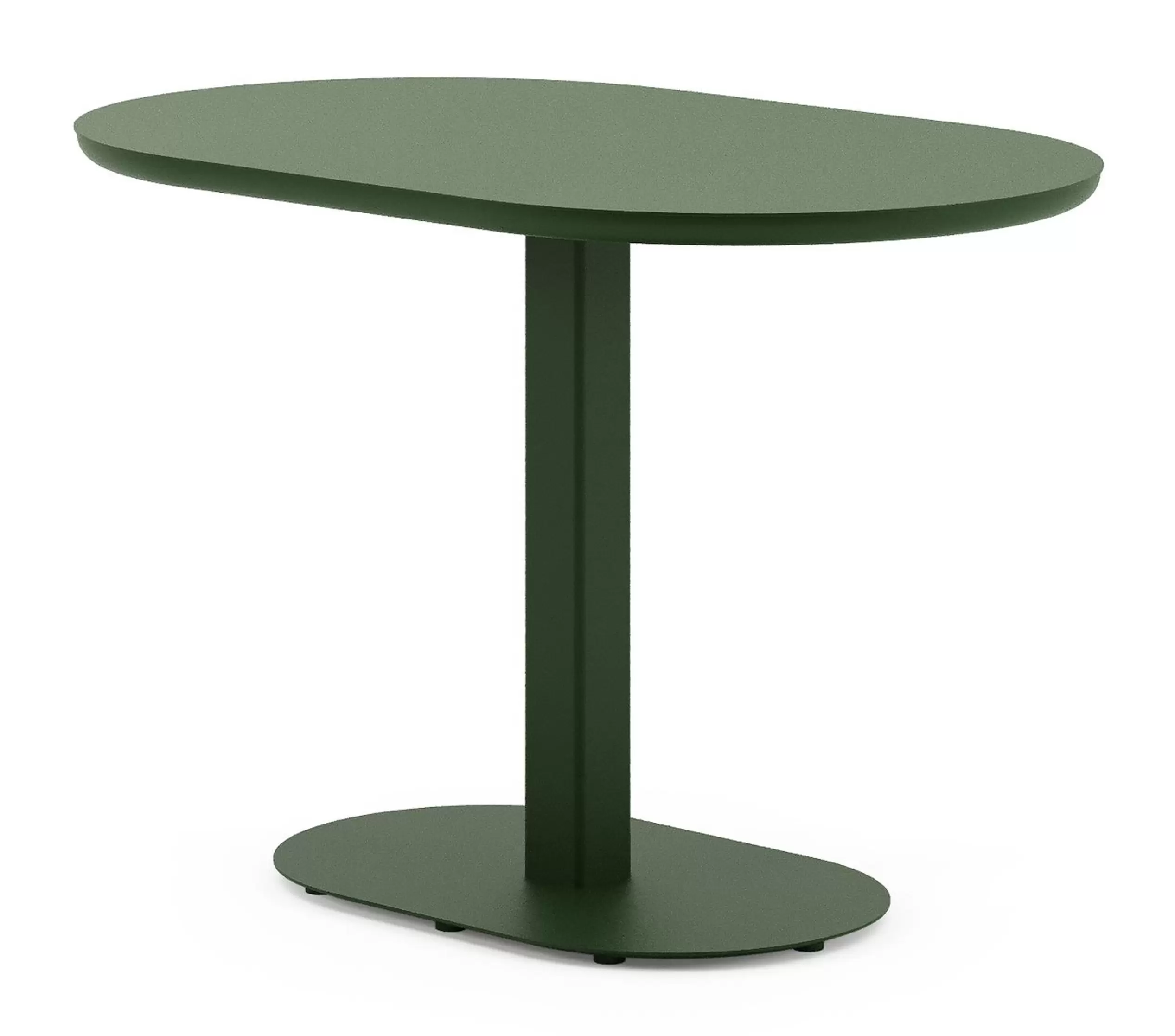 Kantelbare tuintafel bombo in groen aluminium - L 110 x B 70 x H 74 cm
