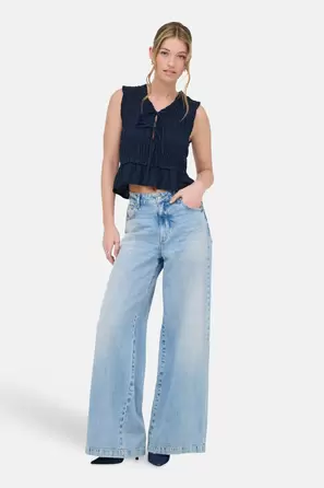 Blouse - blauw