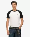 T-shirt de baseball à logo Essential en coton bio