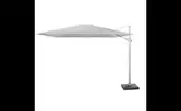 4so parasol siësta premium white frame mid grey solefin with rotation part