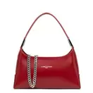 Sac à main Zippé S Suave Ace bordeaux en cuir
