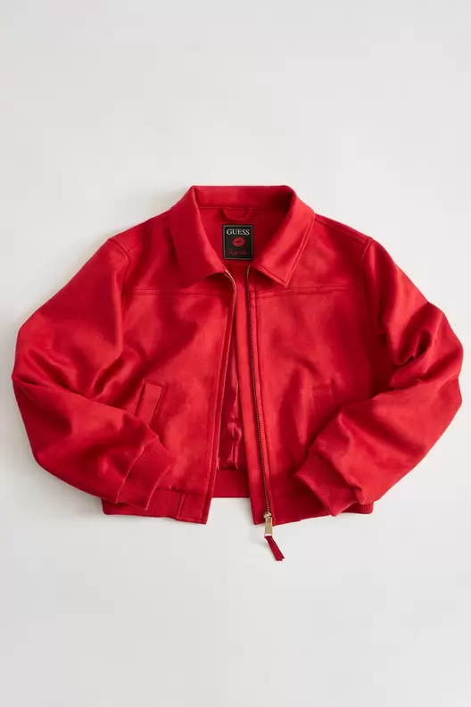 Chaqueta bomber de ante