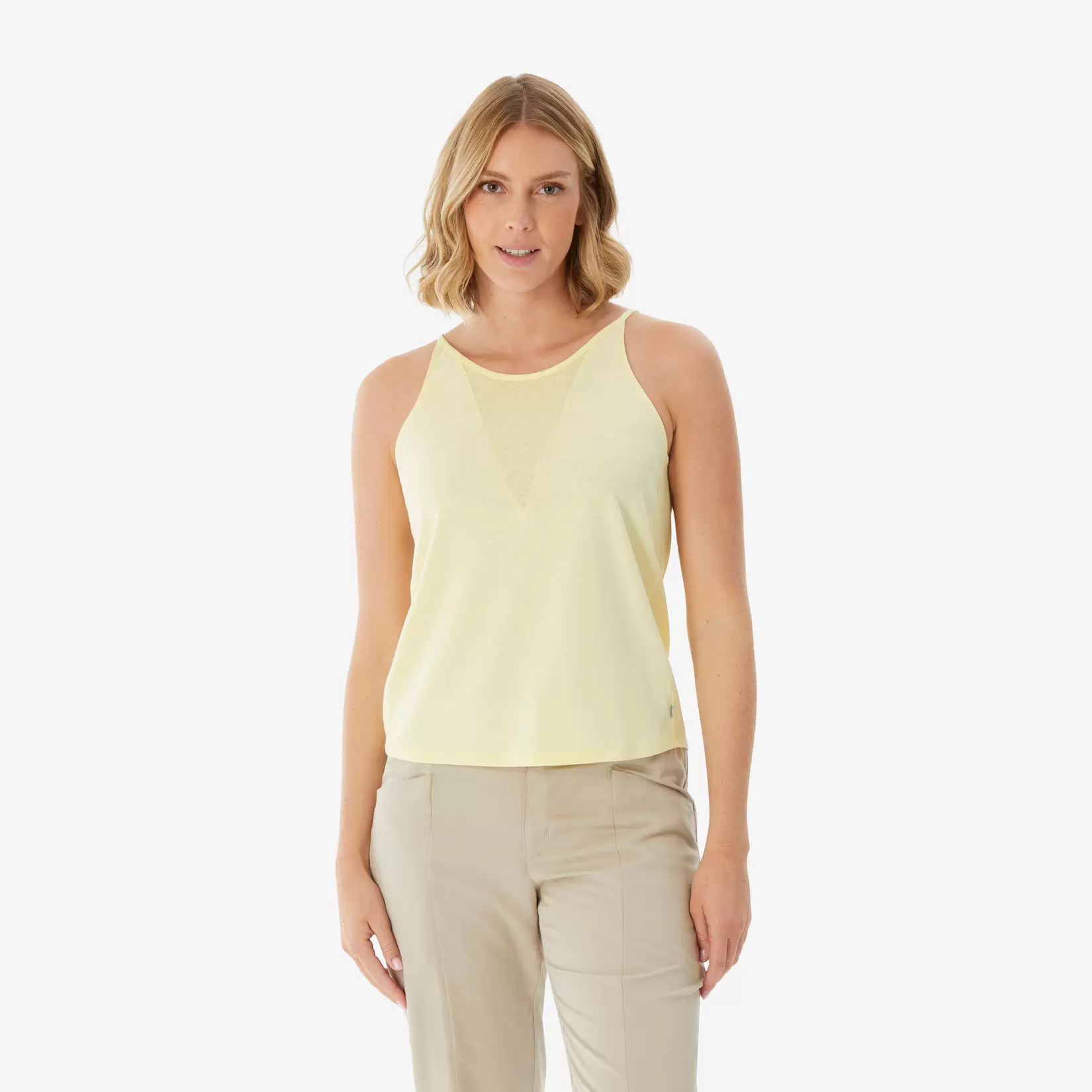 Wandeltop voor dames NH500 geel
