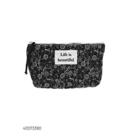 Trousse bandana "Life is beautiful" noir