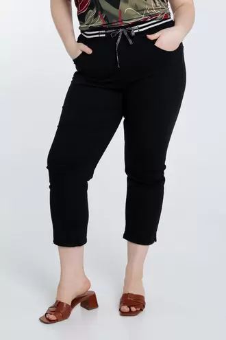 Effen slim 3/4-jegging 'Lolly' met 5 zakken