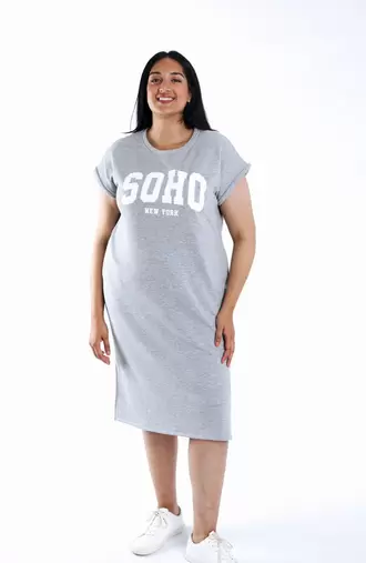 Bedrukte Soho T-shirt jurk