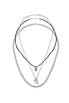 Lot de 3 colliers pierre