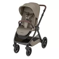 Poussette Oxford Twillic Truffle Cuir Brun et châssis foncé