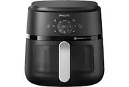 PHILIPS Airfryer 3000-serie - NA321/00 - Kijkvenster - RapidAir Plus - 6,2 L - Tot 5 Personen - Zwart - Heteluchtfriteuse - Zwart