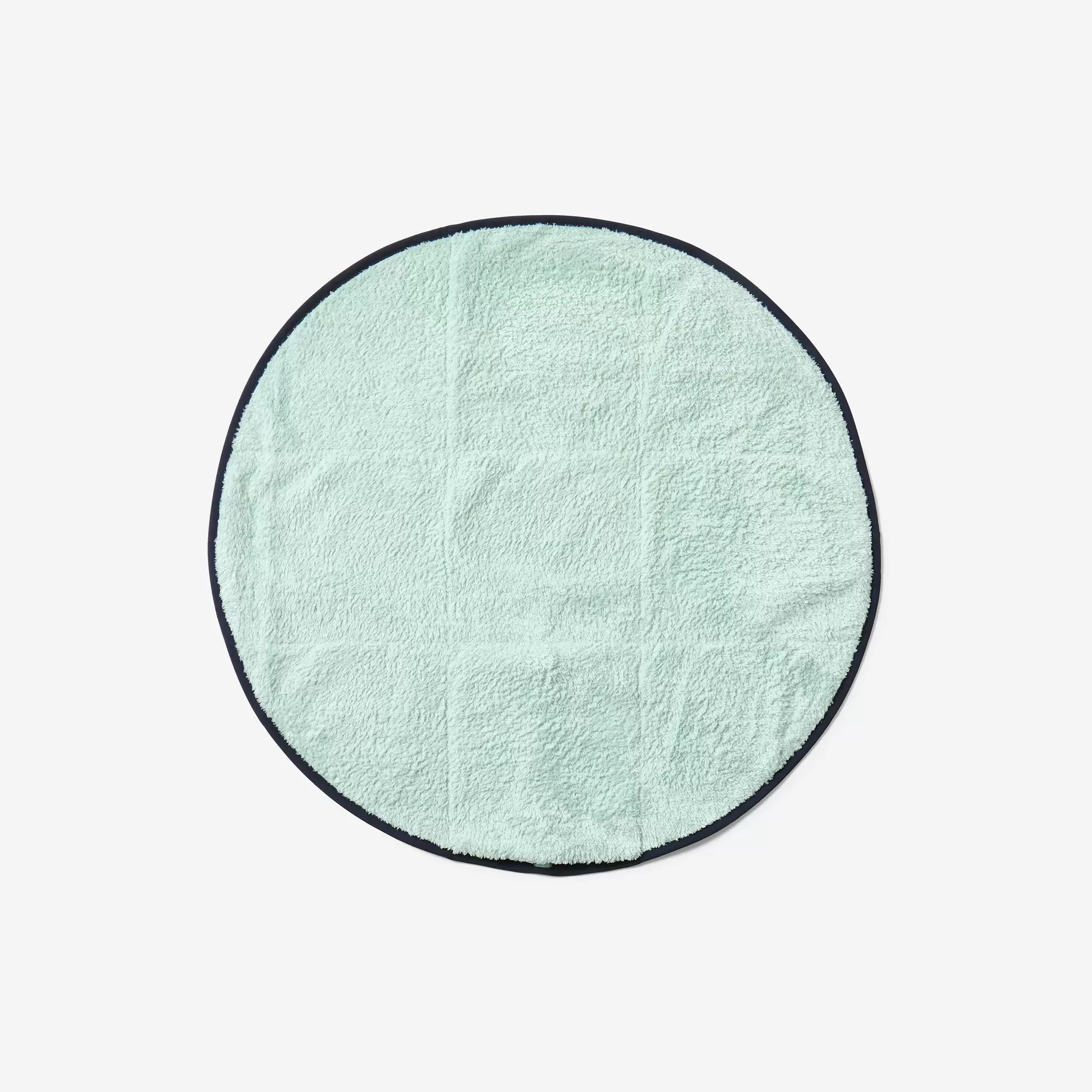 Dubbelzijdige voetenhanddoek diameter 60 cm zachte microvezel lichtgroen