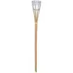 Torche bougie citronnelle à LED multicolore pique bambou Ø8,5xH76cm