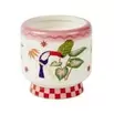 Bougie parfumée dans pot céramique motif animal tropical Ø8xH8cm (3 modèles)