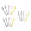 Couvert à pique-nique 5 personnes L9cm (15 pièces)