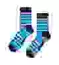 Multi Stripe Short Crew Sock