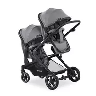 Poussette jumeaux Atlantic Twin Melange Grey
