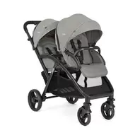 Poussette double pour jumeaux Evalite Duo pebble
