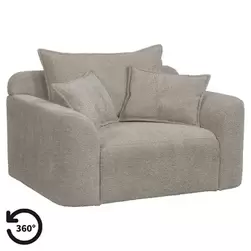Causeuse Elsa - tissu Anthology - beige