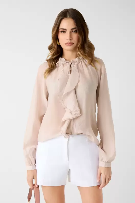 Blusa con volantes