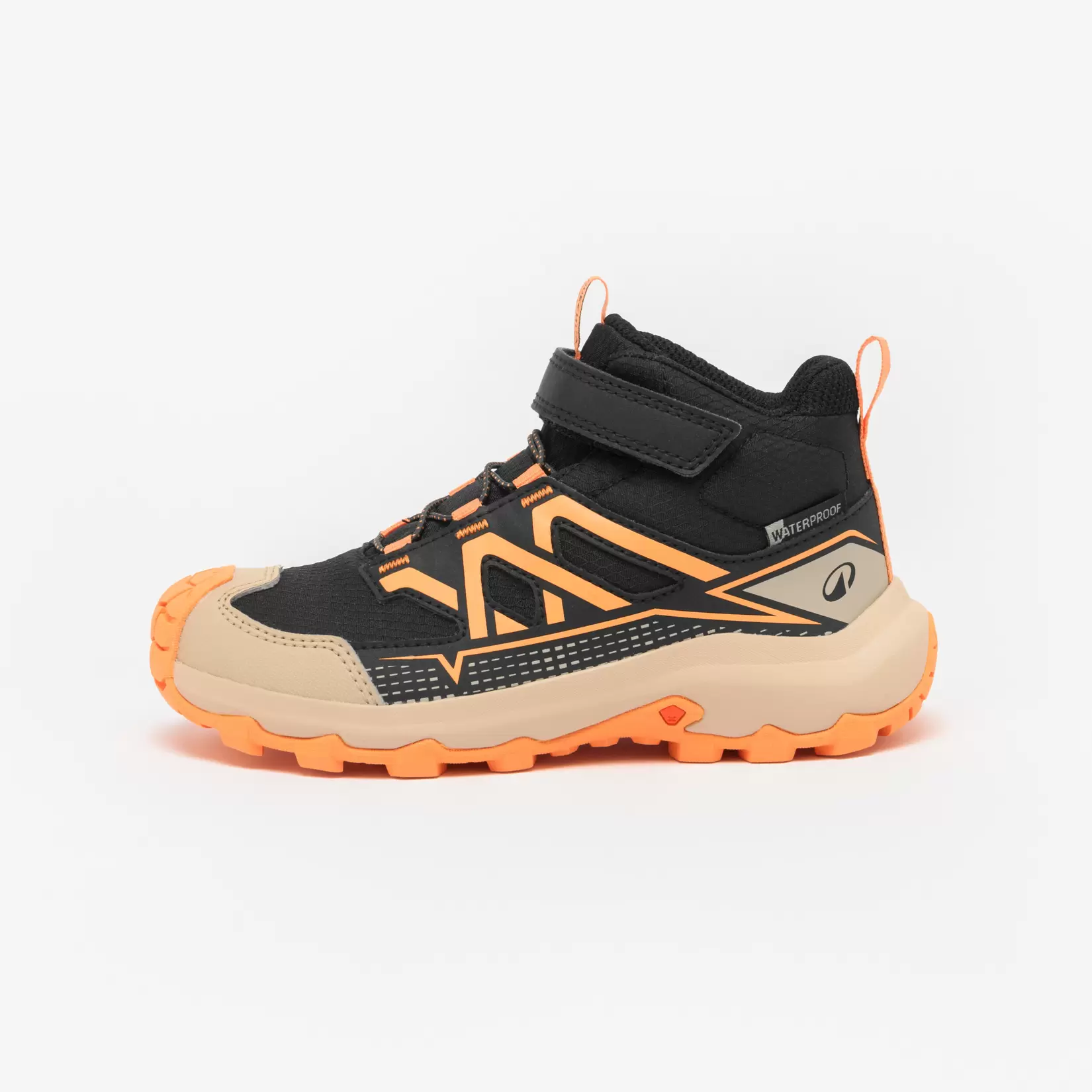 Waterdichte kinderschoenen met klittenband Crossrock 28-34 oranje