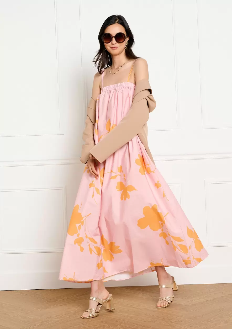 Robe longue fleurie