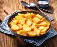 Rustieke aardappelschijfjes
