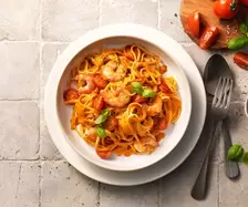 Linguine con gamberetti