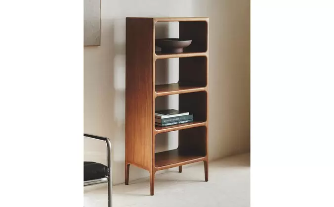 HIGH HONEY OAK BOOKCASE