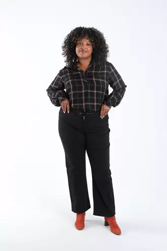 Effen rechte Jegging Lolly