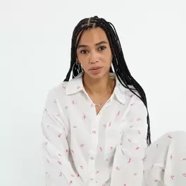 Blouse with embroidery