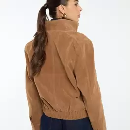 Faux suede jacket
