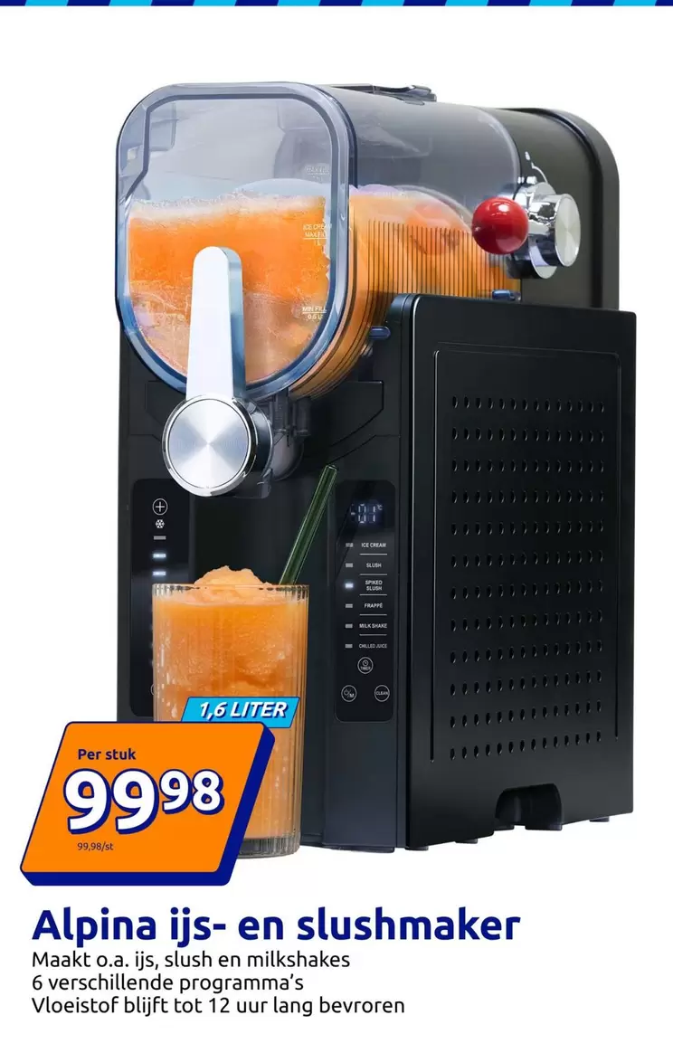 Alpina ijs- en slushmaker