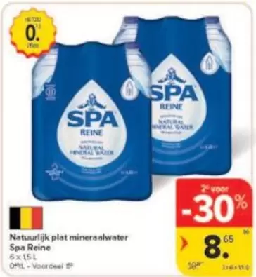 Natuurlijk plat mineraalwater
