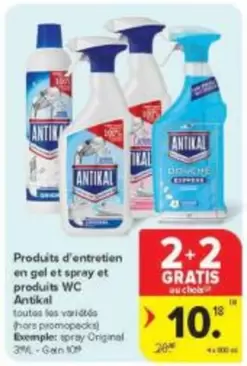 Produits d'entretien en gel et spray et produits WC