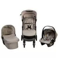 Poussette trio Triade avec siège-auto et nacelle gris