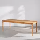 Amance - Table de jardin en bois de teck, 8 personnes, L220 cm