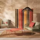 BENEDITO - Coussin motifs multicolores 30x50