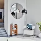 Lot de 6 - Gobelet en verre effet chromé et transparent