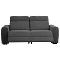 Canapé James 3 places réglable - tissu Supple - couleur anthracite