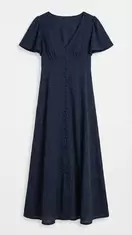 Vestido midi bordado suizo