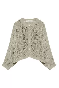 Cardigan oversize maille ajourée