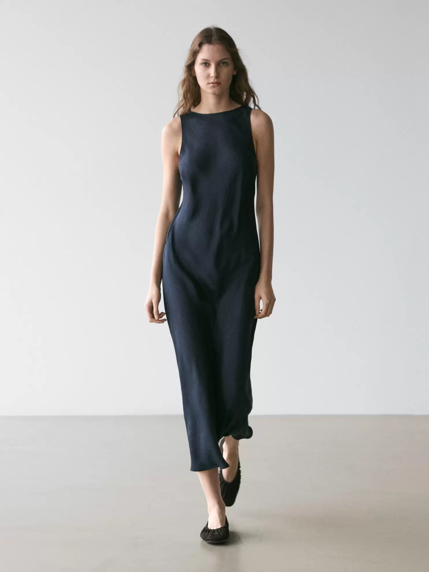 Robe midi fluide